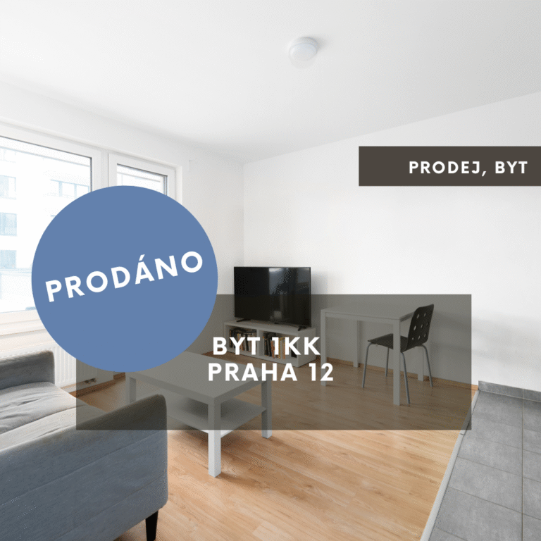 Praha 12 – byt 1kk s terasou (60m2)